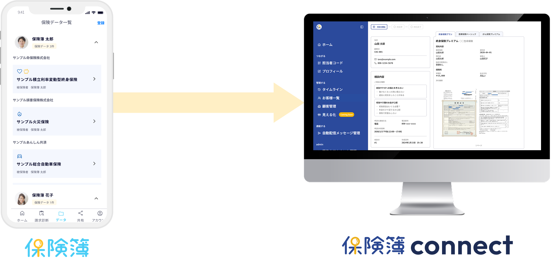 保険簿アプリから保険簿connectへ